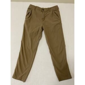 Eddie Bauer M Brown Ripstop Stretch Hiking Outdoor Elastic 34x30 Fits 33x 27.5